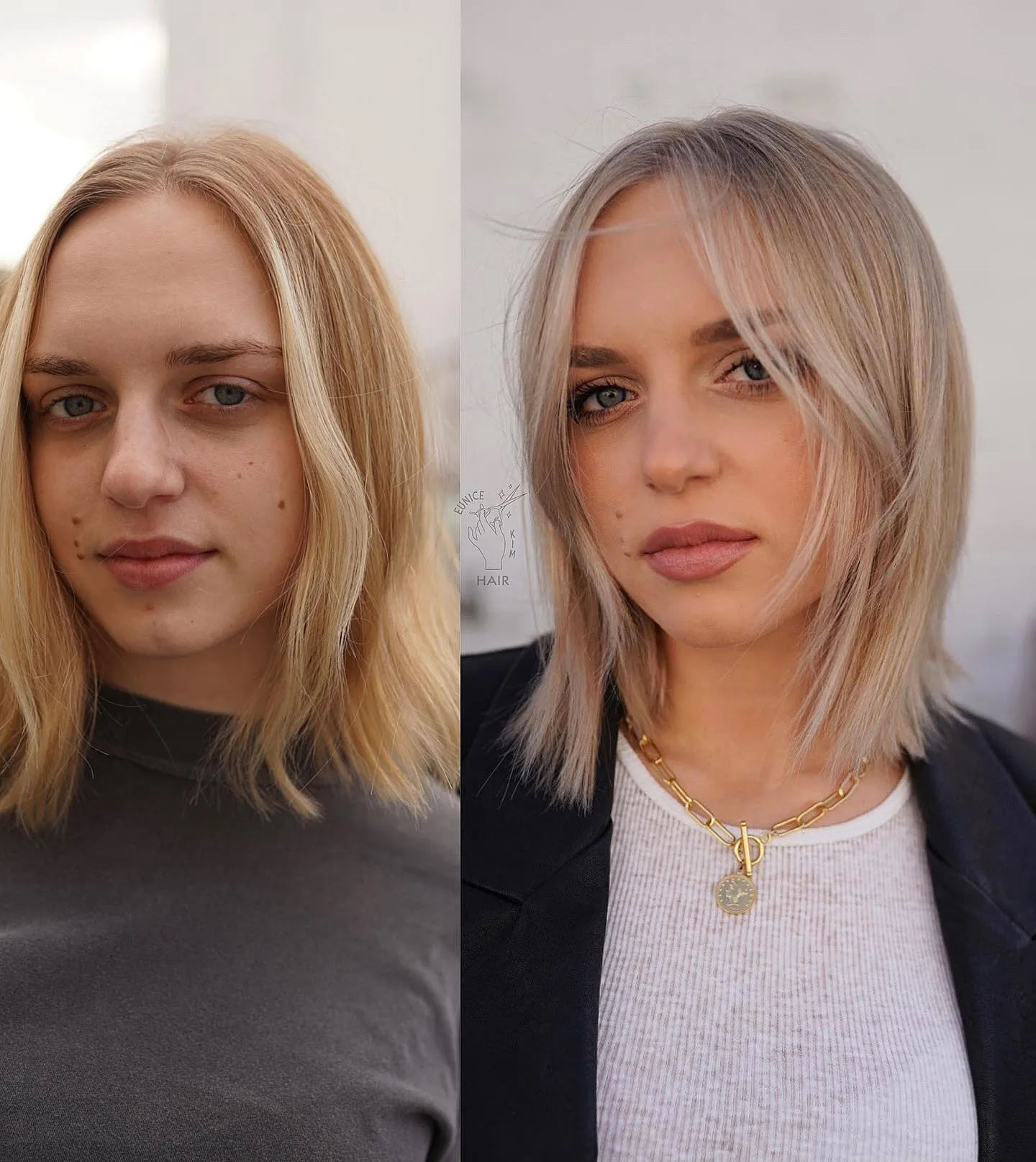 Thin Hair Collarbone Bob for a Round Face